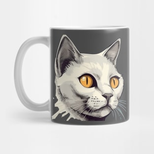 Alone Cute Cat Funny Face Mug